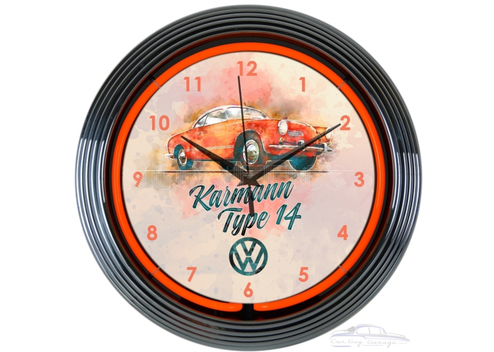 Volkswagen Karmann Neon Clock