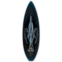 Von Hot Rod Surfboard Metal Sign - 6" x 22"