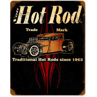Von Hot Rod Trademark Metal Sign - 12" x 15"