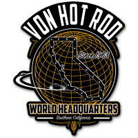 Von Hot Rod World Headquarters Metal Sign - 13" x 15"