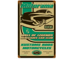 Wall of Legends Metal Sign - 12" x 18"