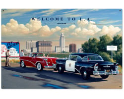 Welcome to LA Metal Sign - 36" x 24"