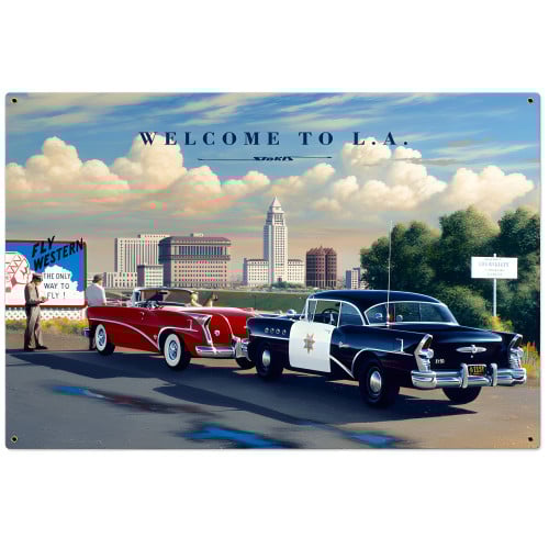 Welcome to LA Metal Sign - 36" x 24"