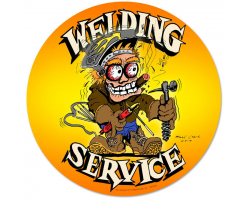 Welding Service Metal Sign - 14" x 14"