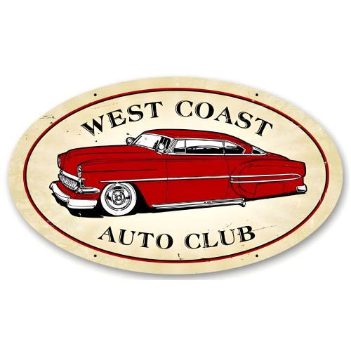West Coast Auto Metal Sign - 14" x 24"