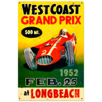 West Coast Grand Prix Metal Sign - 24" x 36"