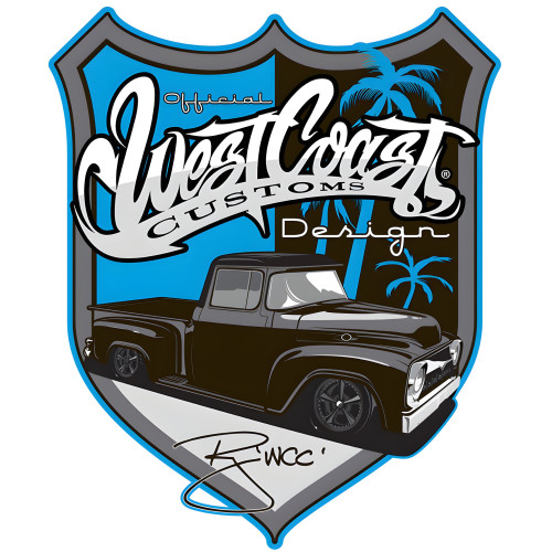 West Coast Street Rods Metal Sign - 20" x 16"