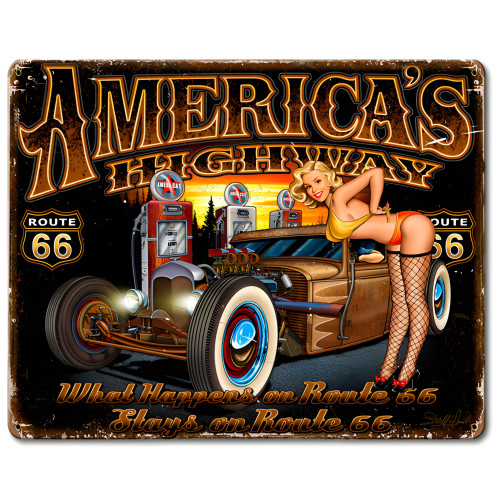 What Happens Metal Sign - 15" x 12"