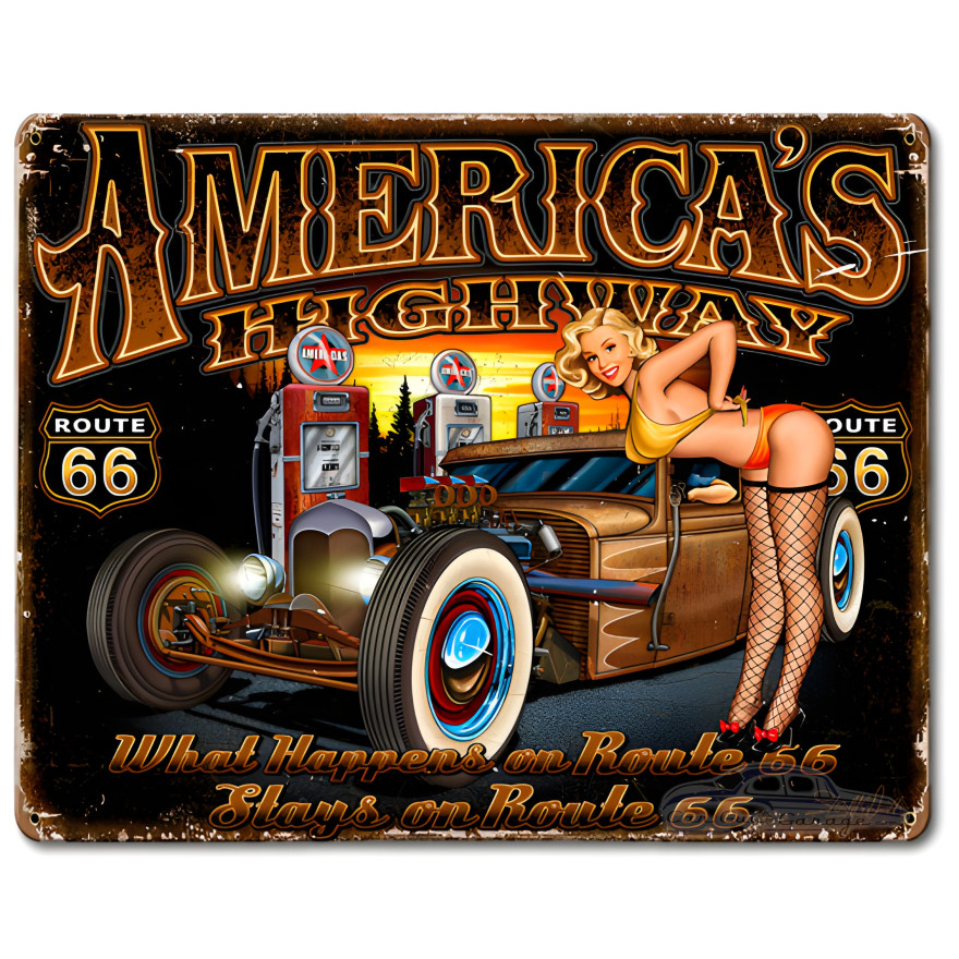 What Happens Metal Sign - 15" x 12"