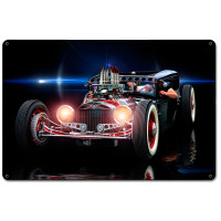 When the Night Calls Metal Sign - 18" x 12"