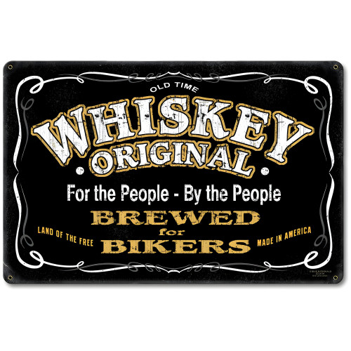 Whiskey Original Metal Sign - 18" x 12"