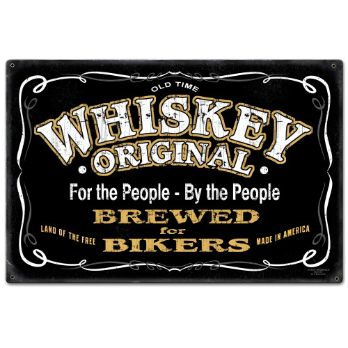 Whiskey Original Metal Sign - 30" x 20"