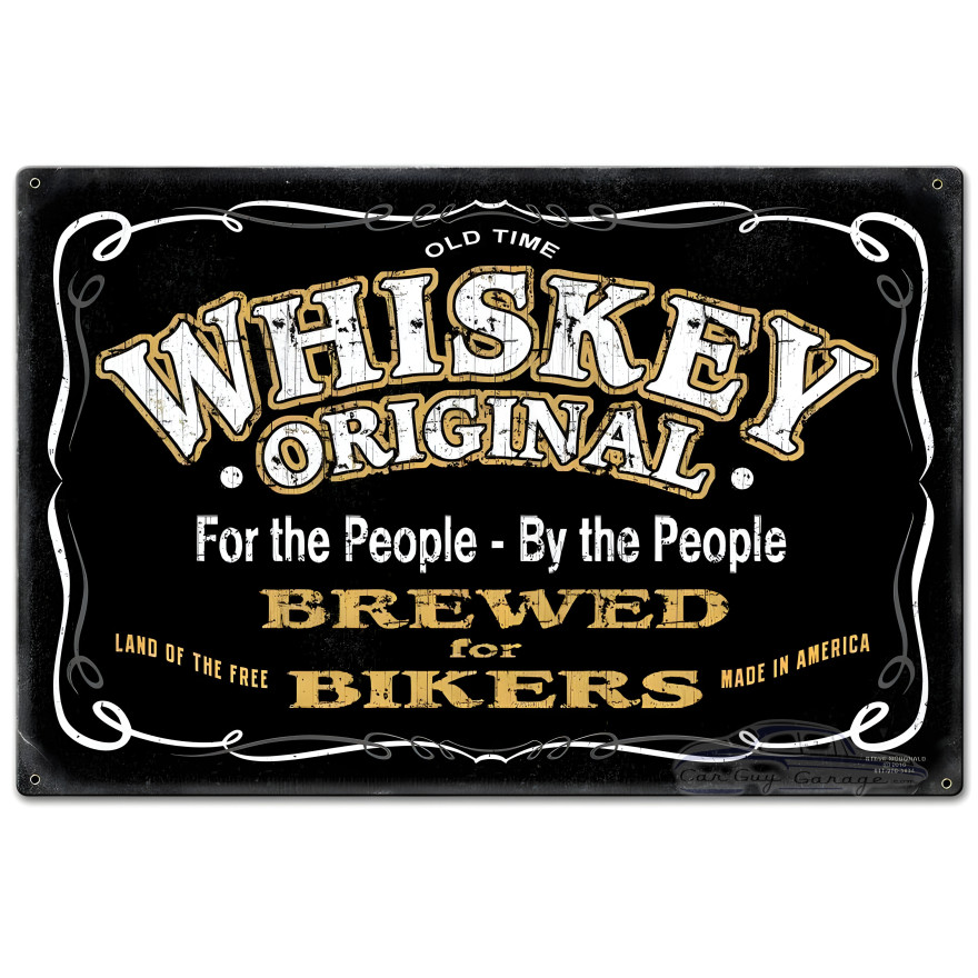 Whiskey Original Metal Sign - 30" x 20"