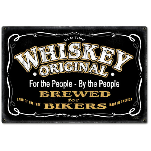 Whiskey Original Metal Sign - 24" x 16"