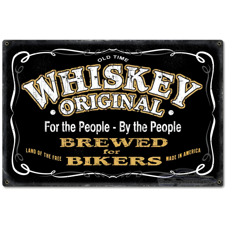 Whiskey Original Metal Sign - 24" x 16"