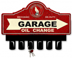 White Eagle Gasoline Key Hanger Metal Sign