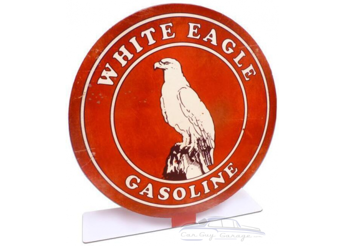 White Eagle Gas Topper Metal Sign - 8" x 8"