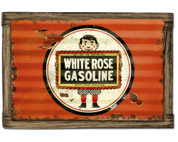 White Rose Gasoline Sign