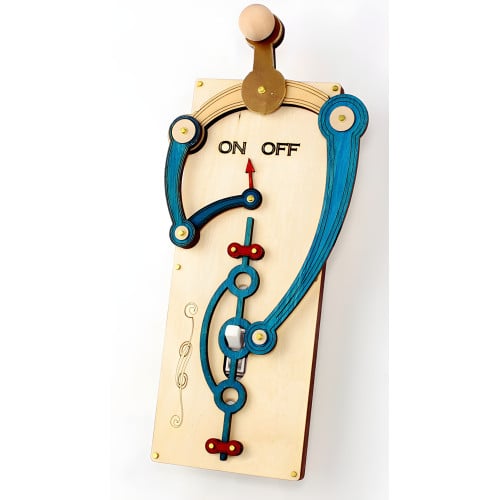 Natural Blue Single Toggle Levered Light Switch Plate