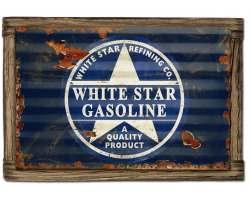 White Star Gasoline Sign