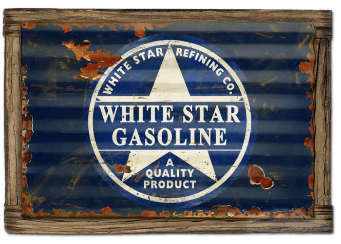 White Star Gasoline Sign