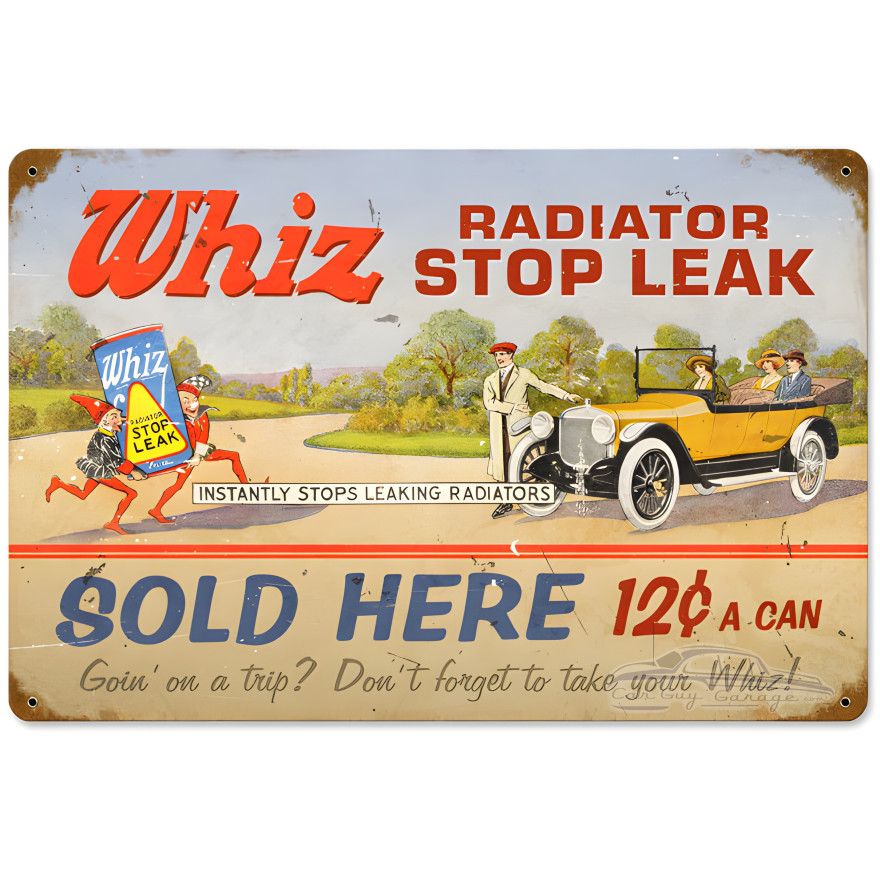 Whiz Metal Sign - 18" x 12"