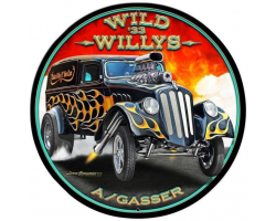 Wild Willy's Metal Sign - 28" x 28"