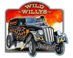 Wild 33 Willys 2 Metal Sign - 16" x 14"