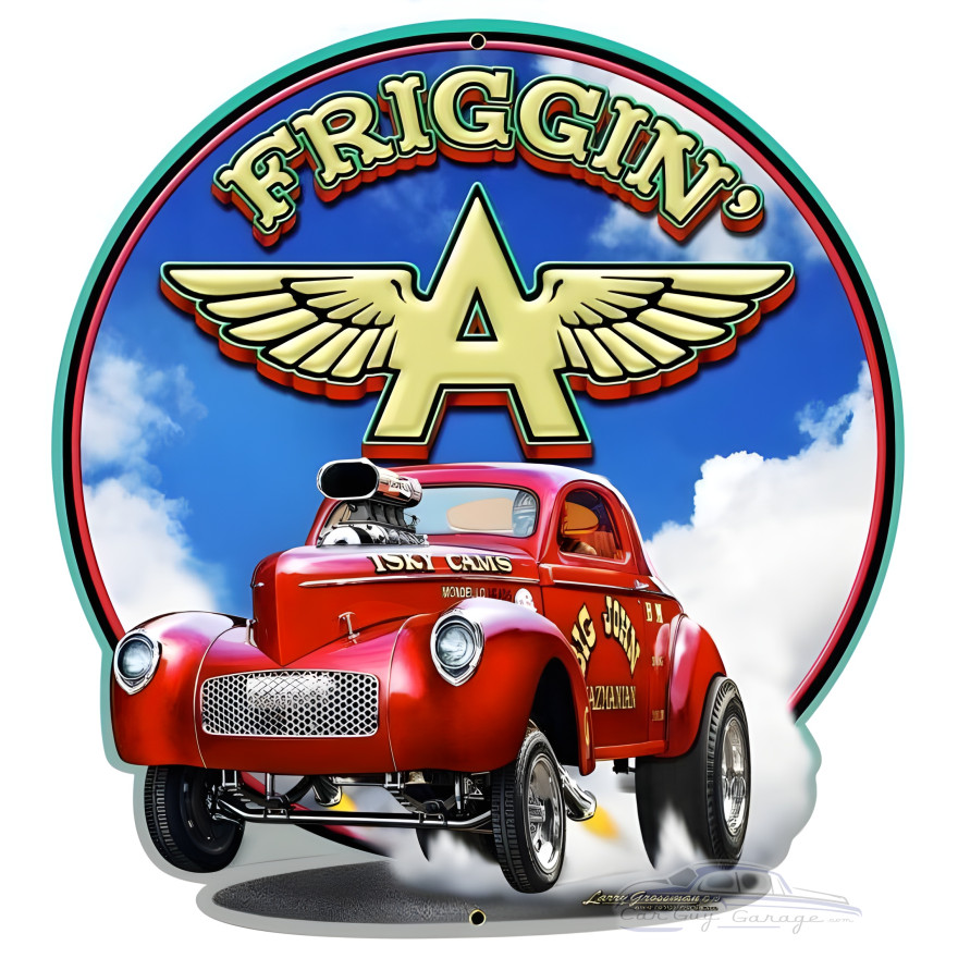Willys Metal Sign - 26" x 28"