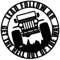 Willys 4x4 Metal Sign - 14" Round