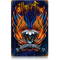 Wings of Fire Metal Sign - 12" x 18"