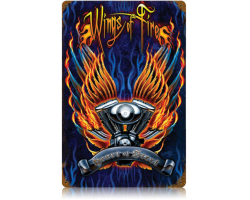 Wings of Fire Metal Sign - 12" x 18"