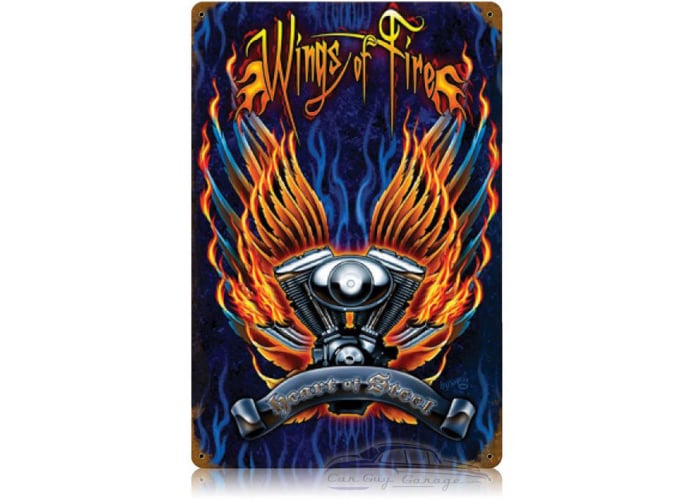 Wings Of Fire Metal Sign