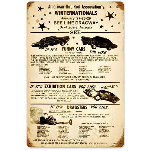 Winternationals Metal Sign - 18" x 12"
