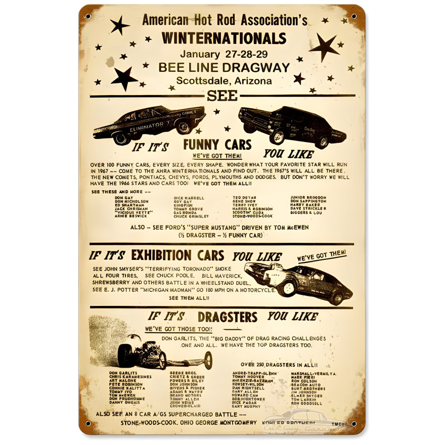 Winternationals Metal Sign - 18" x 12"
