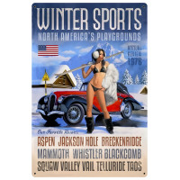 Winter Sports Sign - 24" x 36"