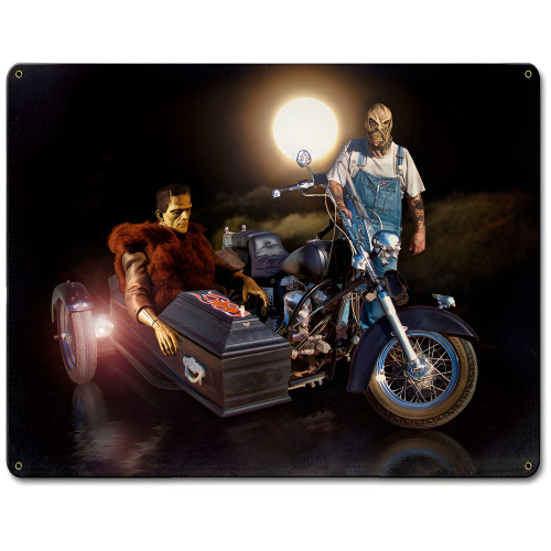 With Bad Intentions Metal Sign - 15" x 12"