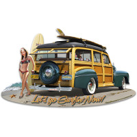 1946 Woodie Sign - 15" x 9"