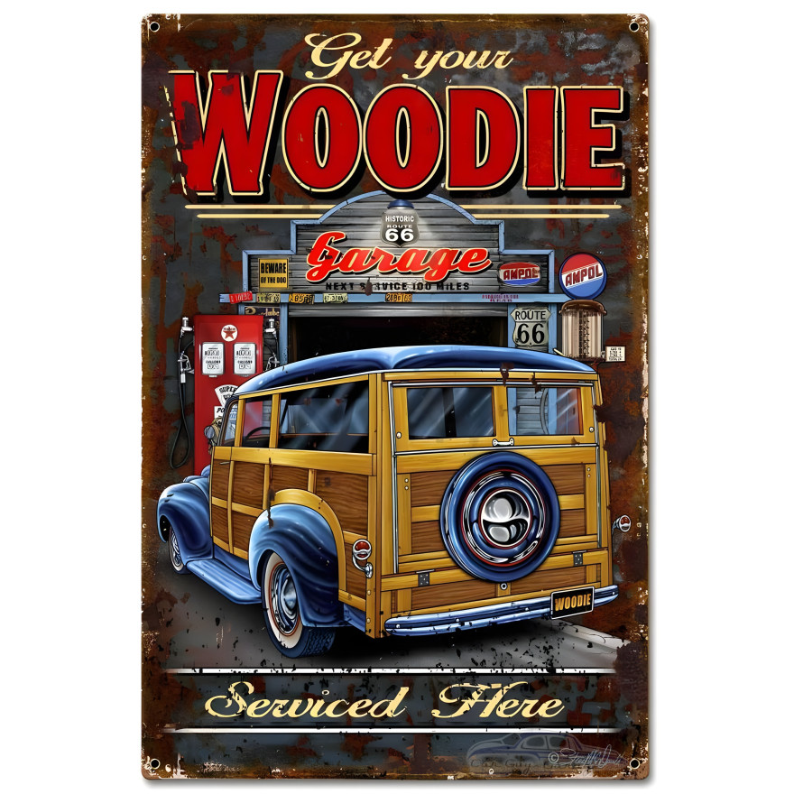 Woodie Sign - 16" x 24"