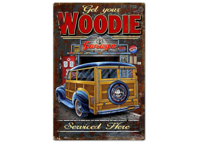Woodie Sign - 20" x 30"