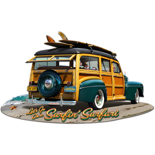 1947 Woodie Sign - 15" x 9"