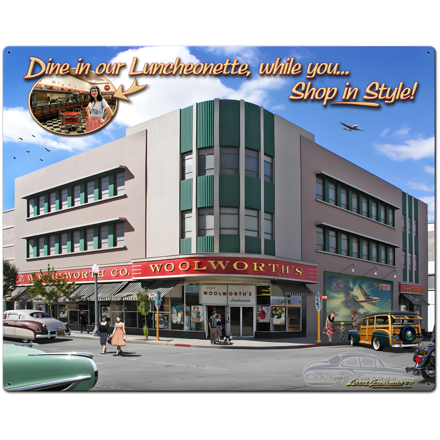 Woolworths Metal Sign - 24" x 30"