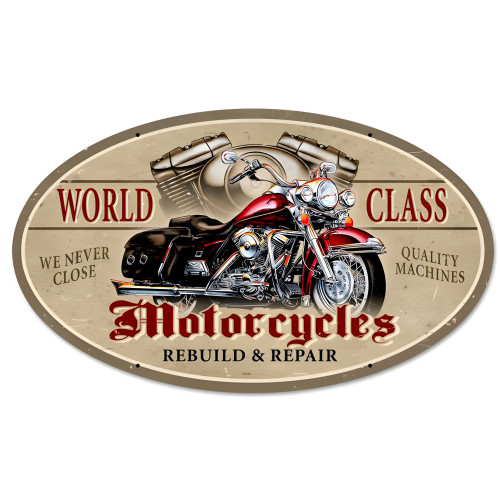 World Class Metal Sign - 24" x 14"