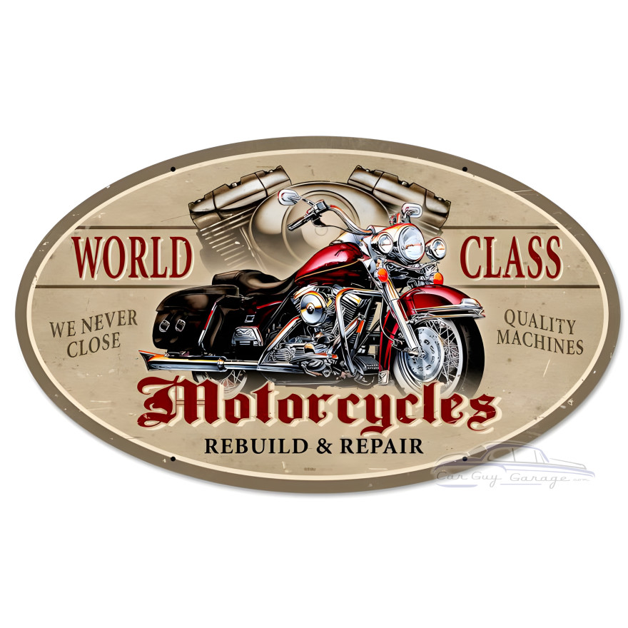 World Class Metal Sign - 24" x 14"