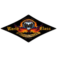 World Class Motorcycles Metal Sign - 14" x 22"