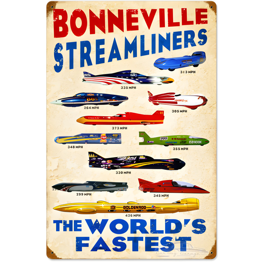 World's Fastest #1 Metal Sign - 16" x 24"