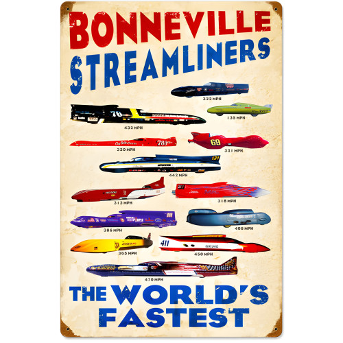 World's Fastest #2 Metal Sign - 16" x 24"
