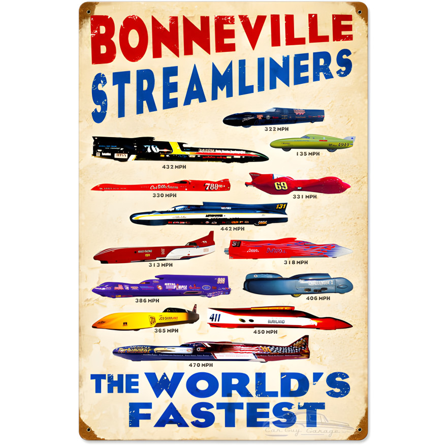 World's Fastest #2 Metal Sign - 16" x 24"