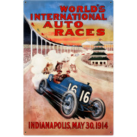 World Races Metal Sign - 24" x 36"