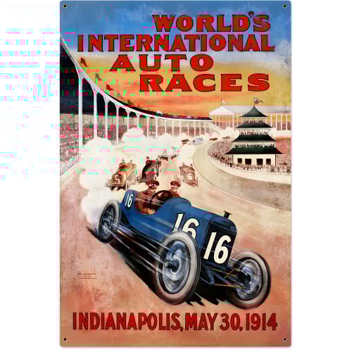 World Races Metal Sign - 24" x 36"